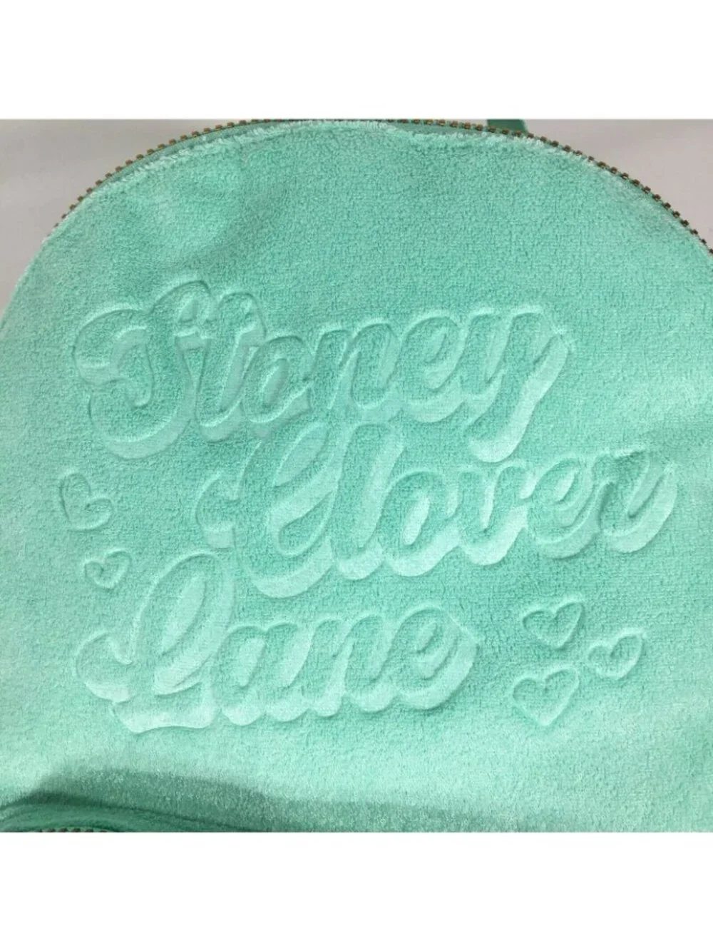 Stoney Clover Lane x Target Terry Cloth Embossed Backpack Light Green 15.75
